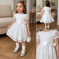 Ensemble Robe de Princesse Élégante en Dentelle Blanche pour Filles ✨