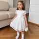 Ensemble Robe de Princesse Élégante en Dentelle Blanche pour Filles ✨