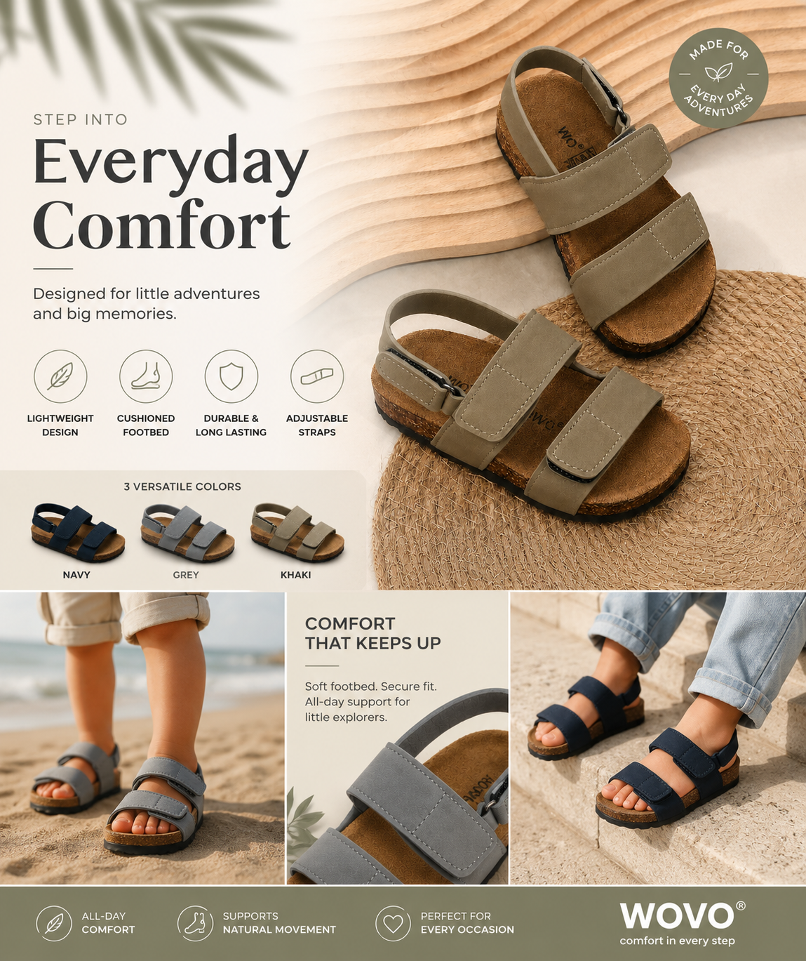 Premium Boys Comfort Sandals – Lightweight Everyday Summer Shoes