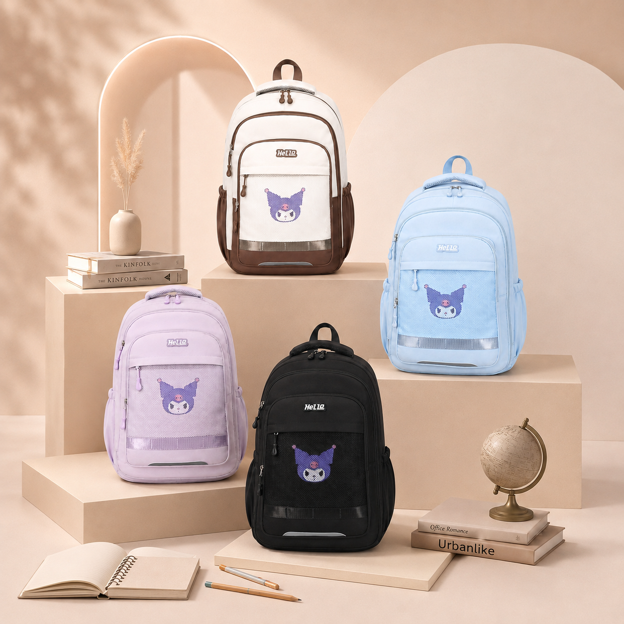 Sac à dos décontracté pour enfants – Cartable personnage mignon