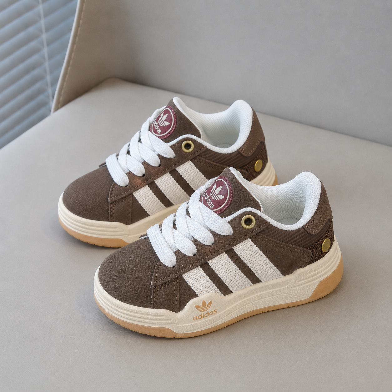 Kids Classic Stripe Sneakers – Comfortable Everyday Shoes