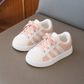 Kids Classic Stripe Sneakers – Lightweight Casual Sports Shoes with Hook & Loop Strap
