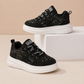 Girls Glitter Star Sneakers – Fashion Casual Shoes with Thick Sole & All-Day Comfort