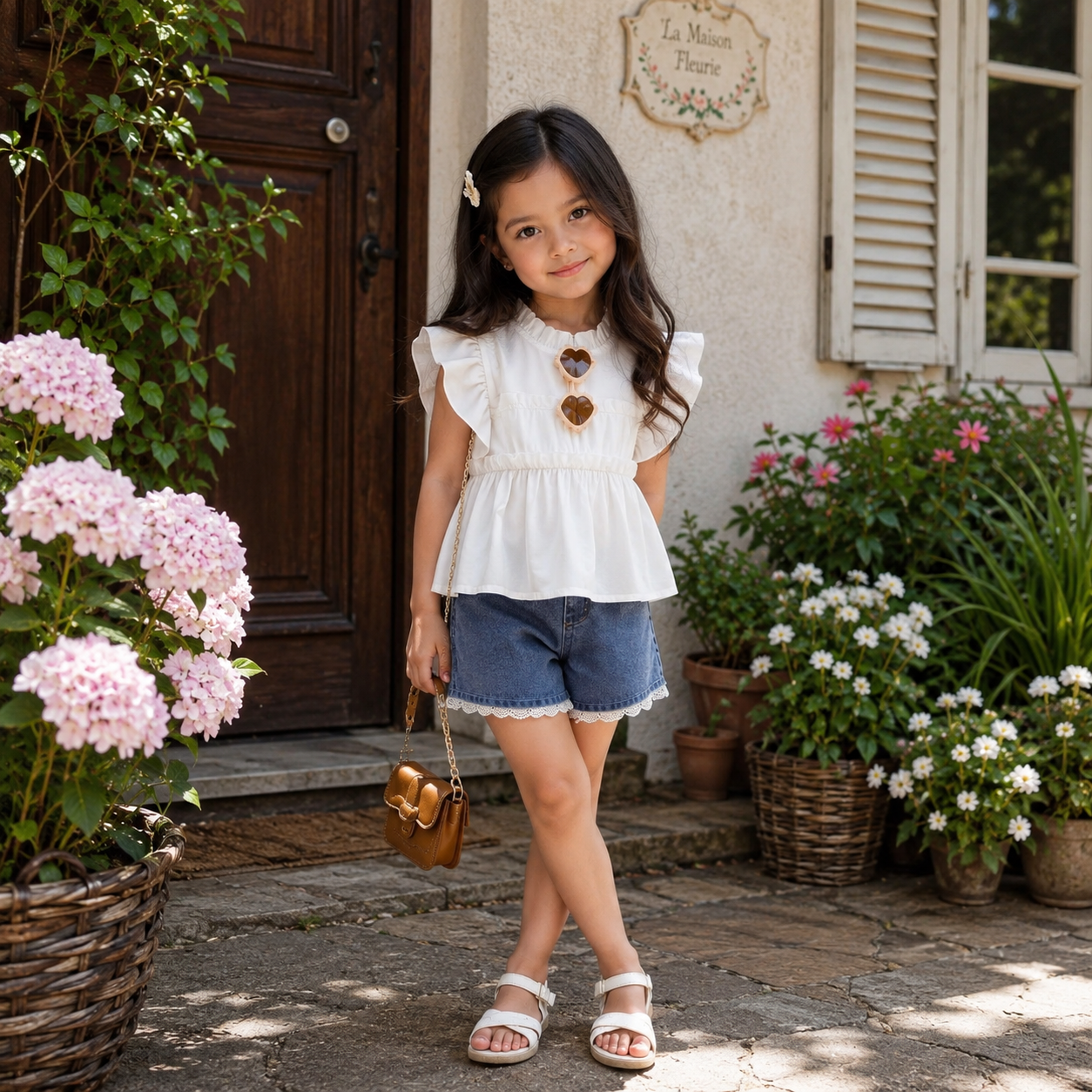 Ensemble d'été élégant pour filles