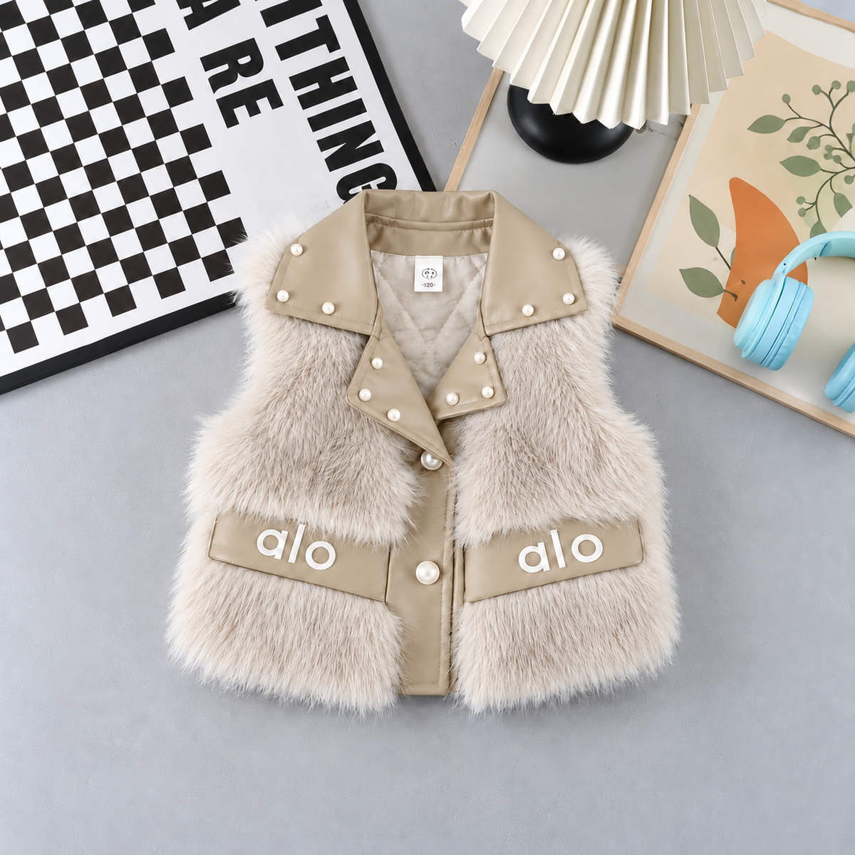 ✨ Stylish Girls' Winter Fur Gilet – Luxurious &amp; Modern Design