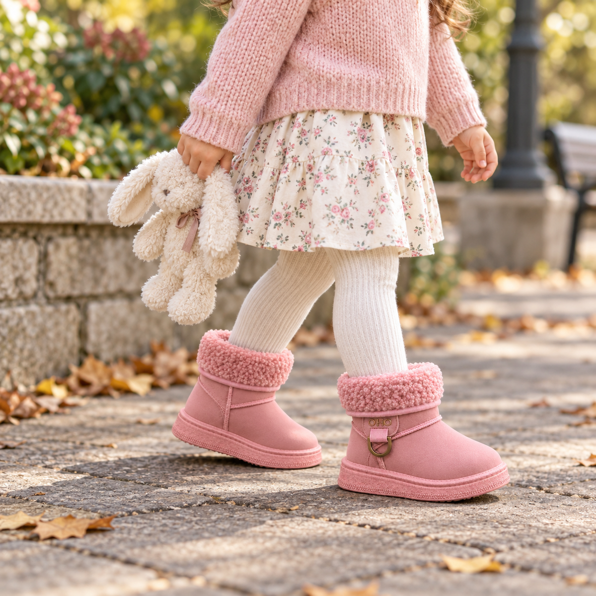 Girls’ Cozy Fur-Lined Winter Boots – Warm, Soft & Stylish