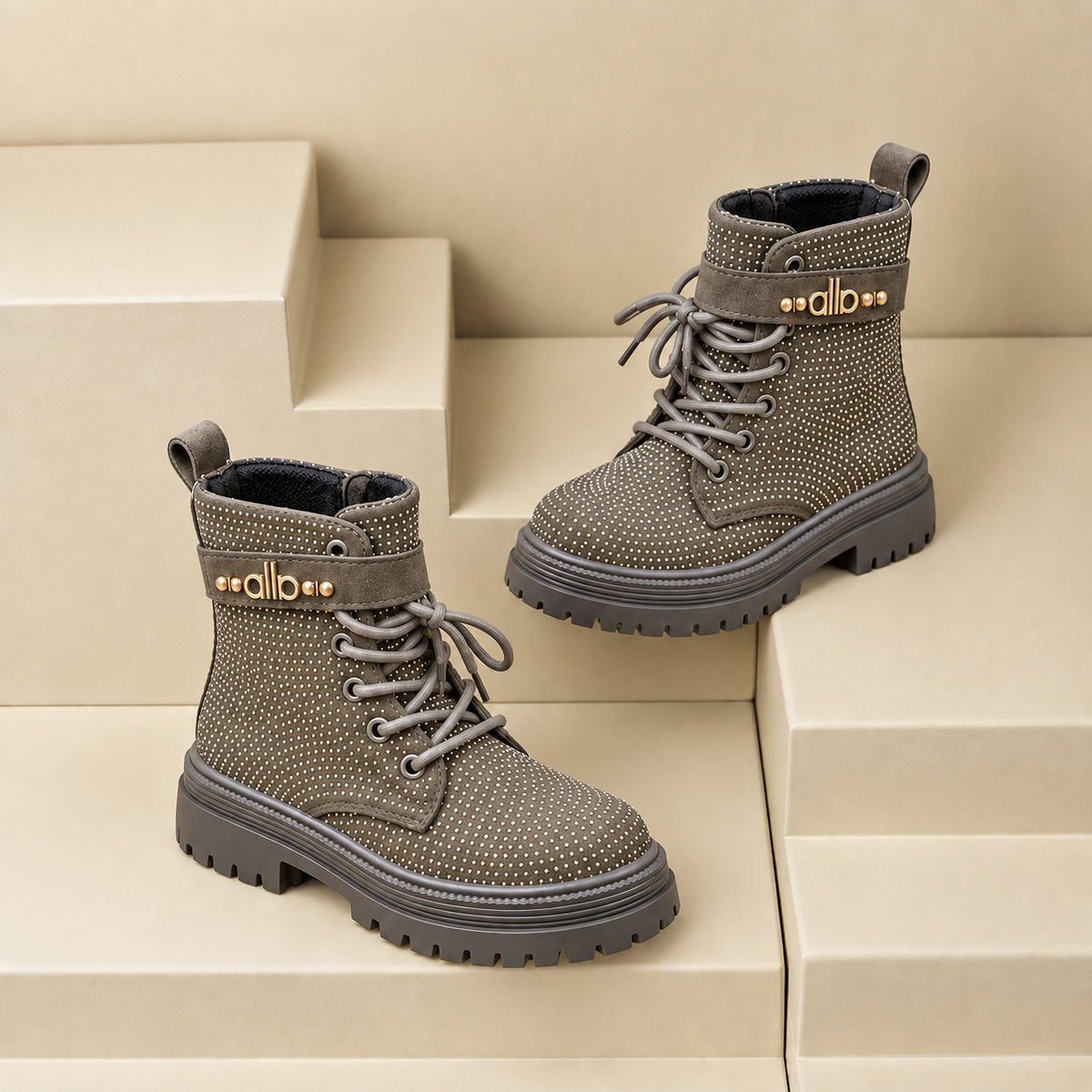 Sparkle Step Girls’ High-Top Boots – Stylish Comfort for Every Day