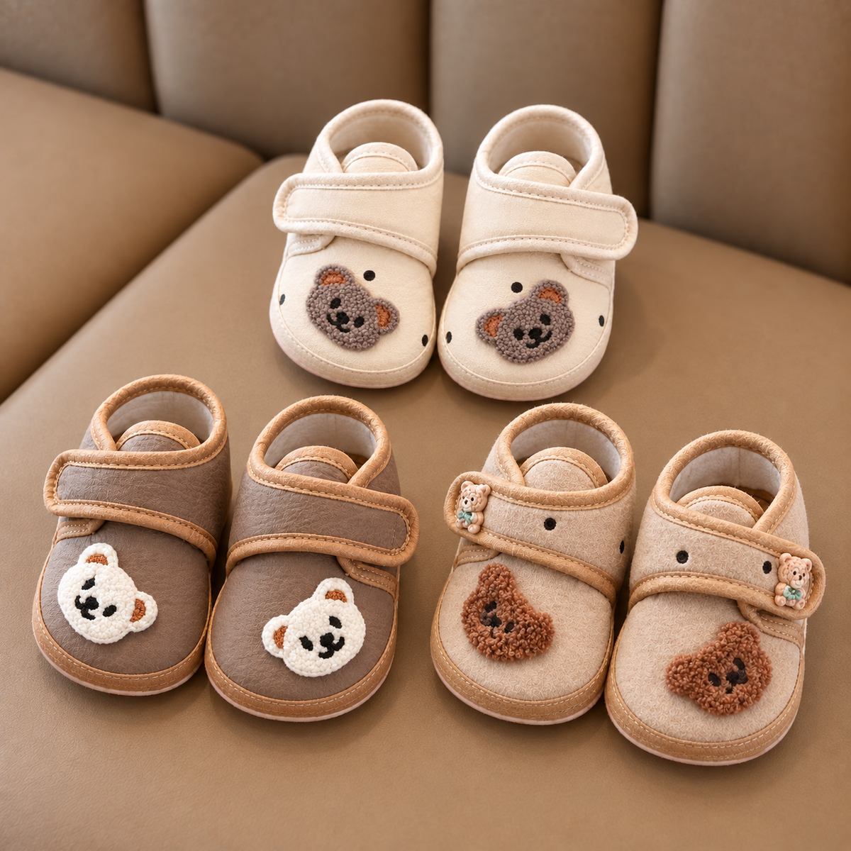 Chaussures pour enfants Cozy Bear – Douces, mignonnes et confortables pour les petits pieds