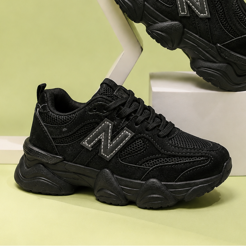 Baskets épaisses unisexes pour enfants – Chaussures légères, respirantes et confortables pour le quotidien