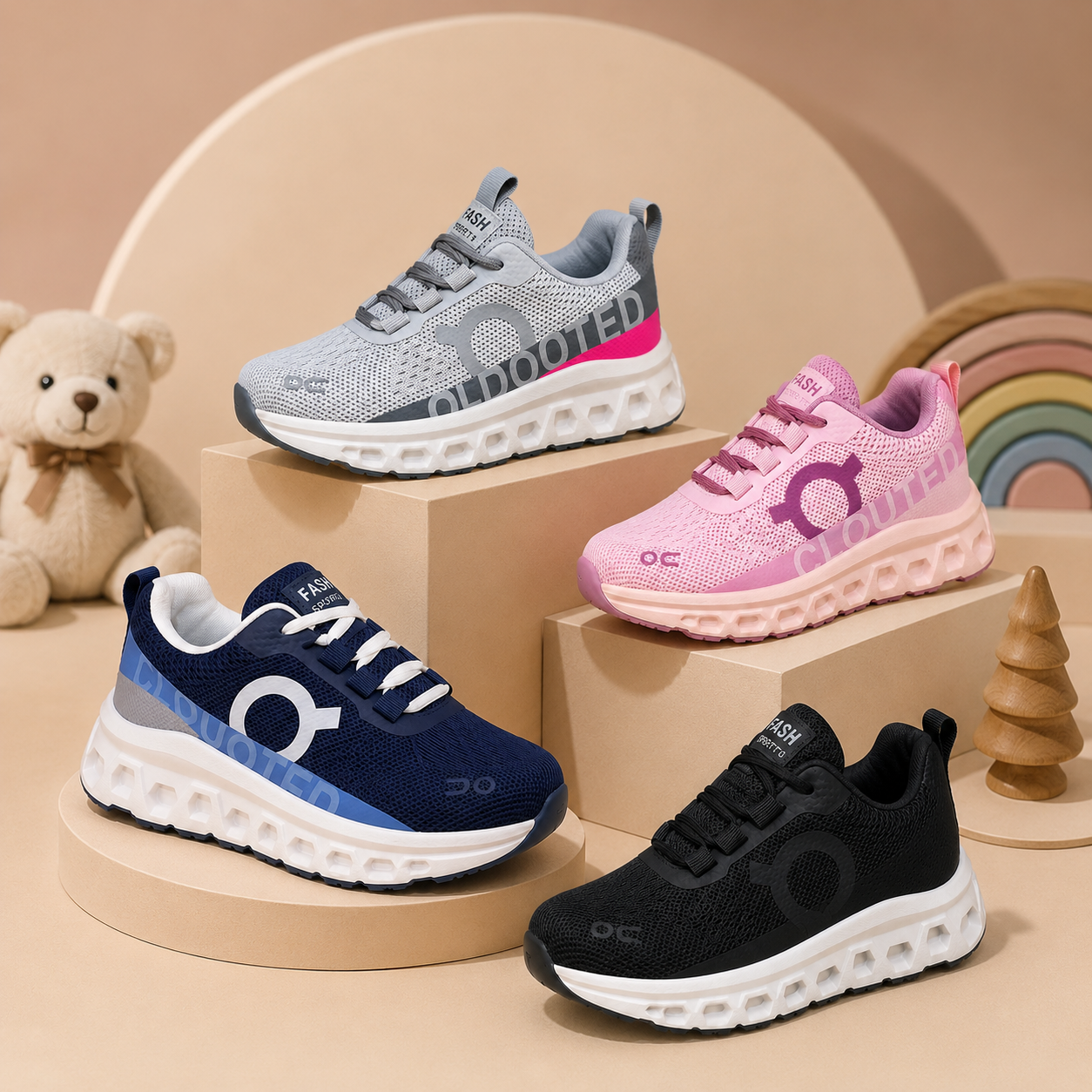 Kids Lightweight Breathable Sport Sneakers