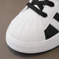 Kids Classic Stripe Sneakers – Lightweight Casual Sports Shoes with Hook & Loop Strap