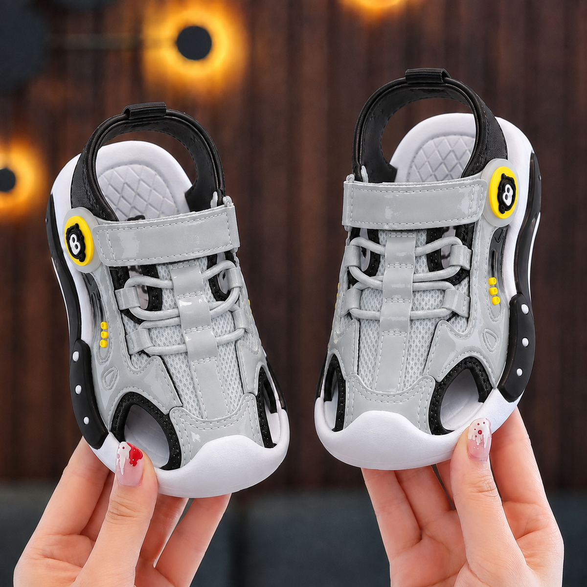 Kids’ Closed-Toe Sport Sandals – Lightweight & Comfortable