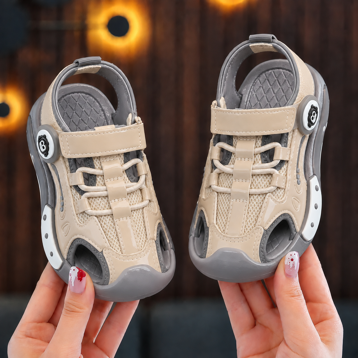 Kids’ Closed-Toe Sport Sandals – Lightweight & Comfortable