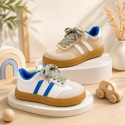 Kids Casual Lace-Up Sneakers – Lightweight, Comfortable & Durable Everyday Shoes for Boys & Girls