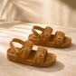 Girls Double Buckle Sandals | Soft Non-Slip Summer Shoes for Kids