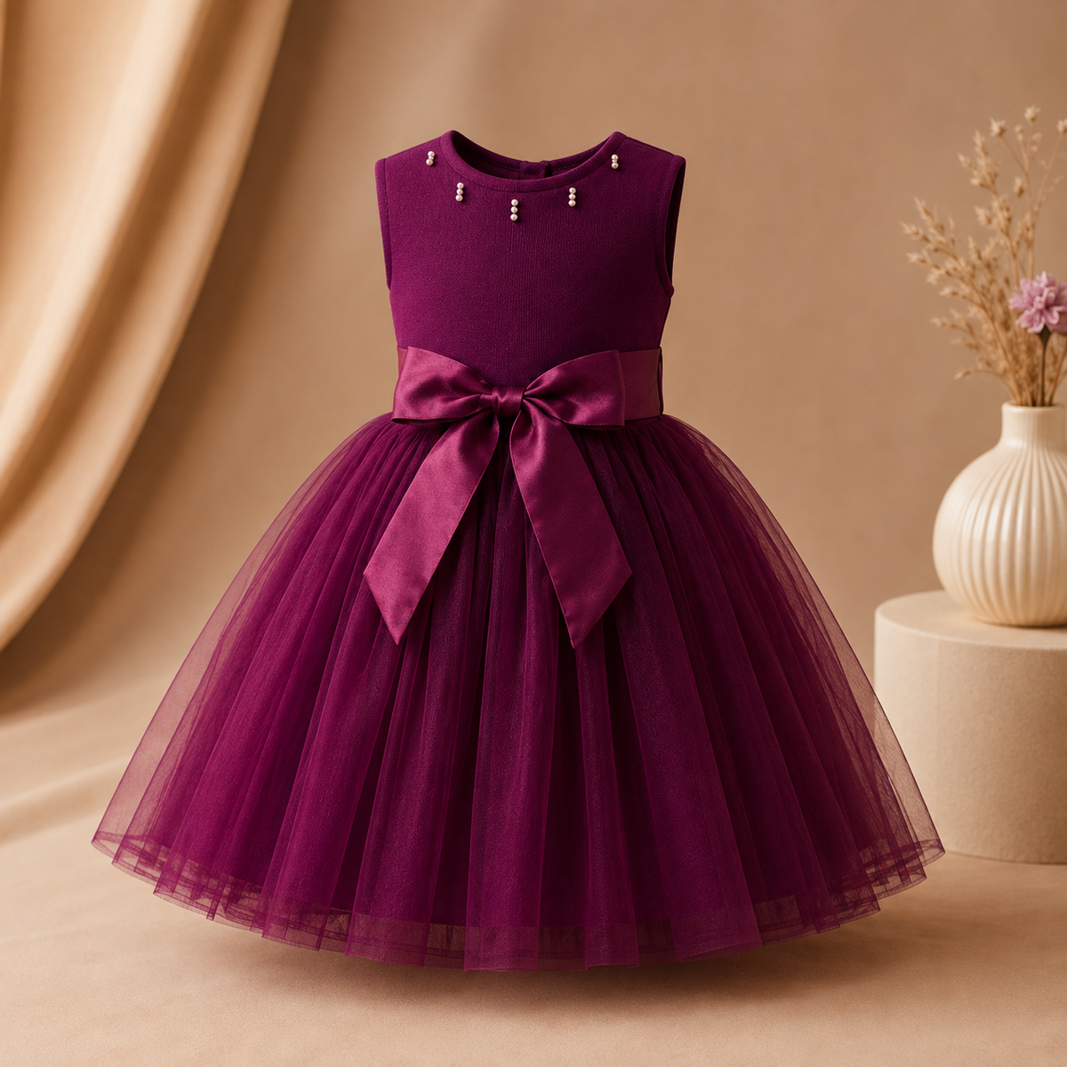 Robe  élégante en tulle Berry pour filles