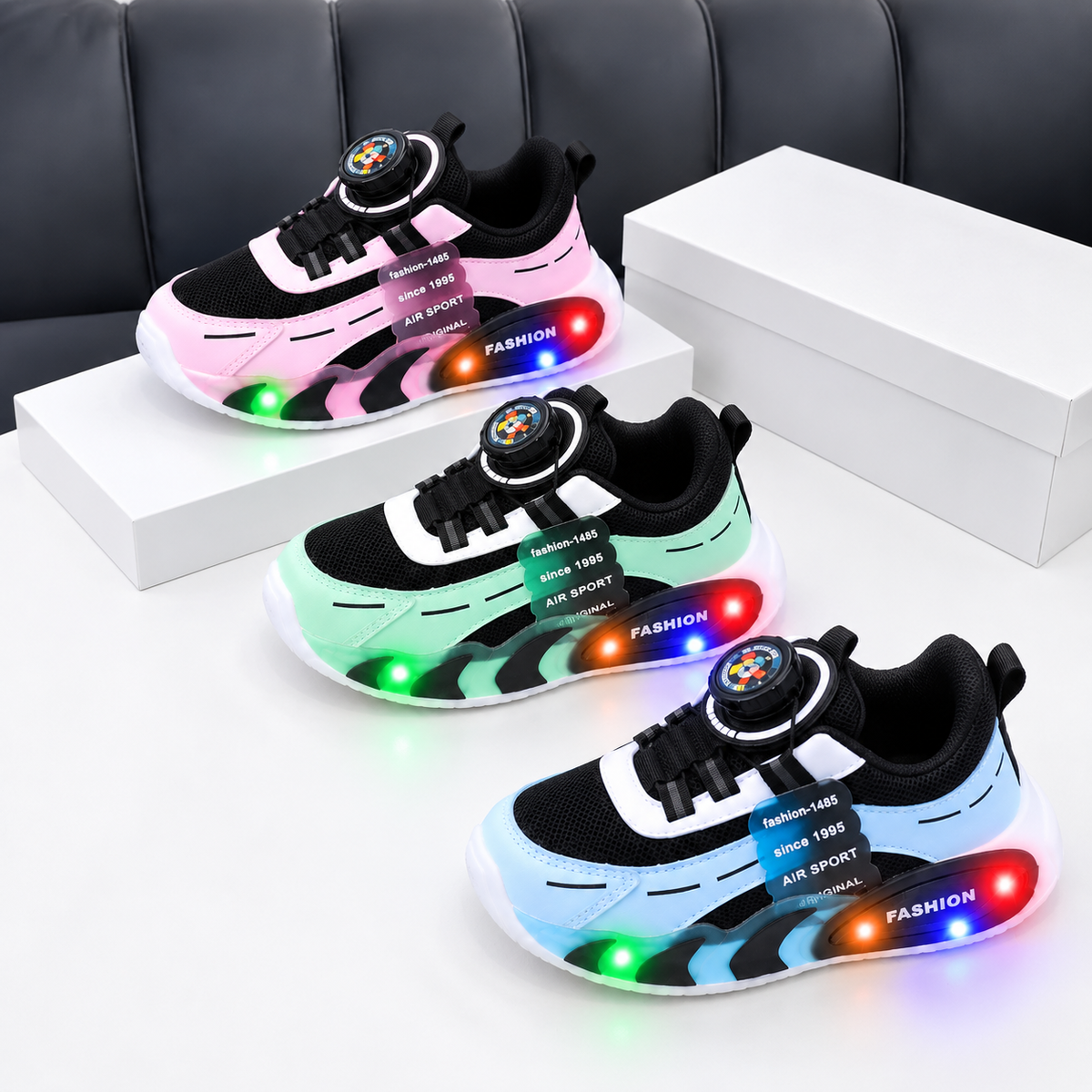 Light Up Every Step with Kids LED Sneakers ✨👟