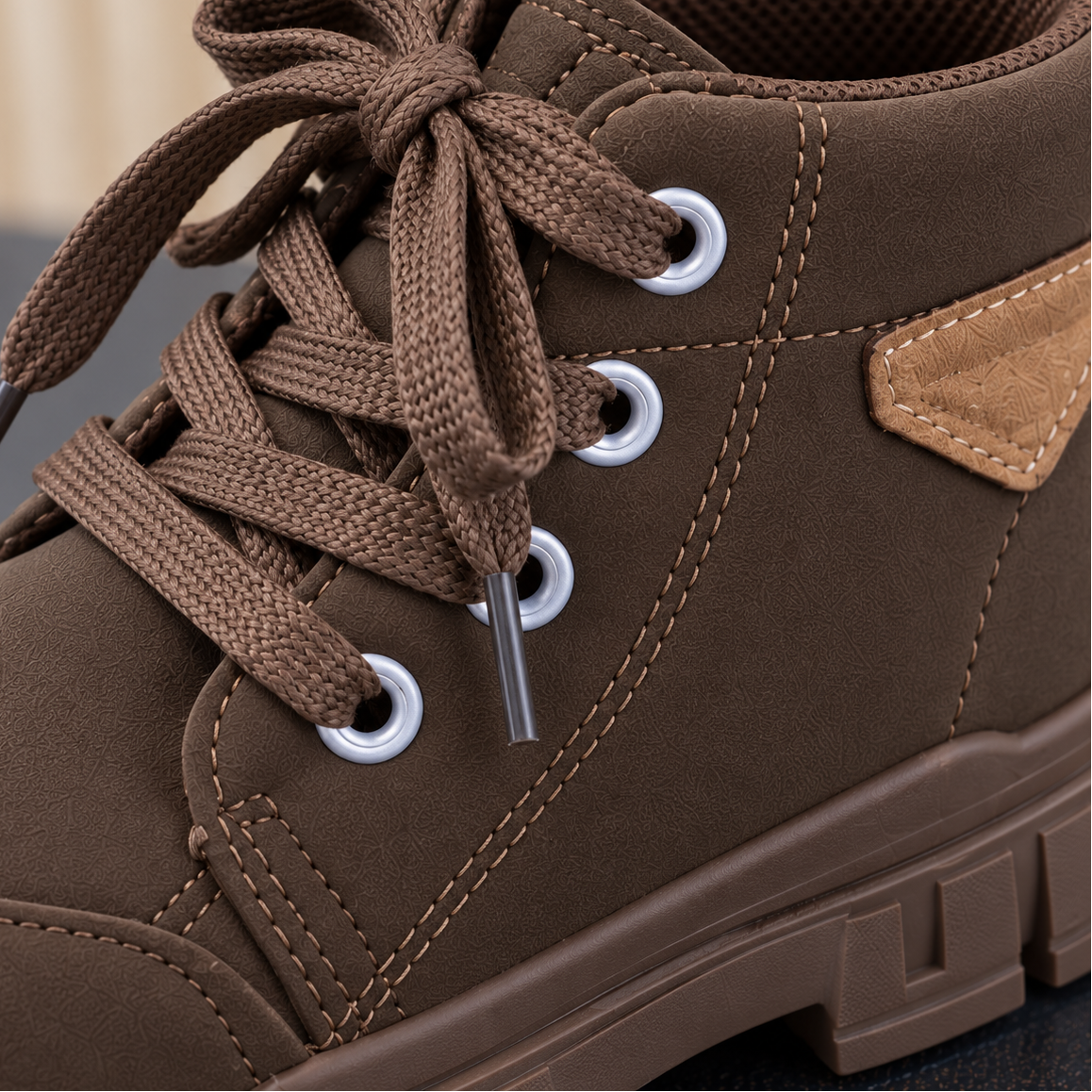 Bottines à lacets pour enfants — Un style quotidien dans des coloris classiques