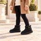 Kids’ Cozy Plush-Lined Winter Ankle Boots with a Soft Suede-Look Finish, Rounded Toe and Classic Everyday Style – Available in Pink, Khaki and Black