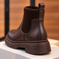 Kids’ Classic Chelsea Ankle Boots with Ribbed Knit Cuffs & Chunky Soles