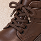 Bottines à lacets élégantes pour filles avec détails à brides scintillantes et semelles épaisses