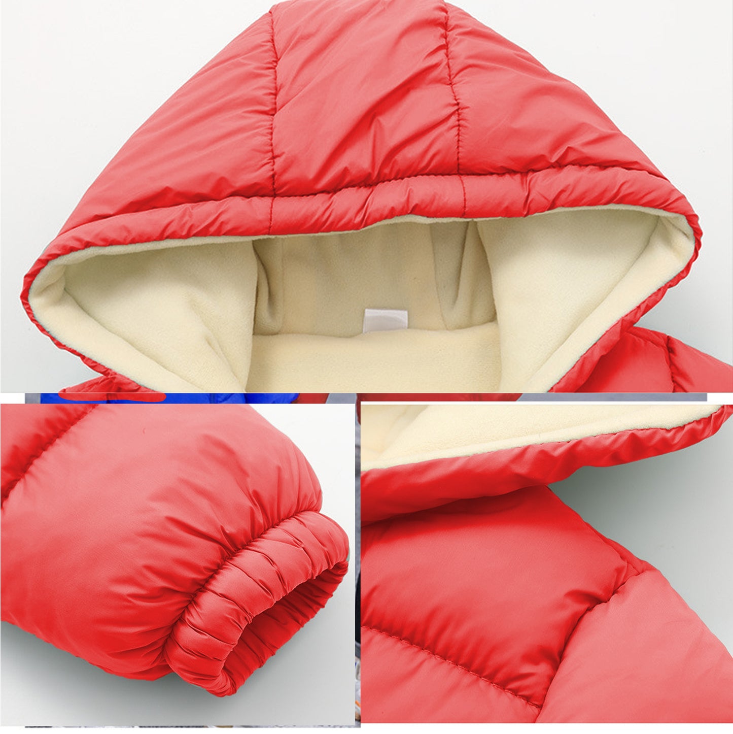 Cozy Kids' Hooded Winter Cotton Jacket