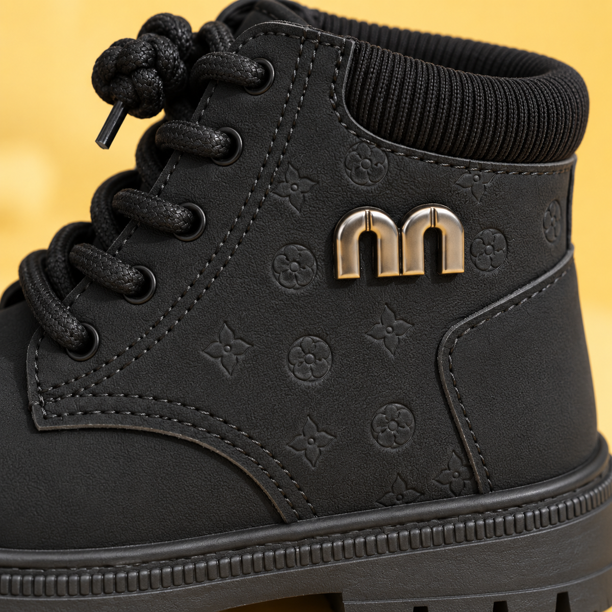 Kids’ Classic Lace-Up Winter Boots – Warm, Stylish & Durable High-Top Shoes