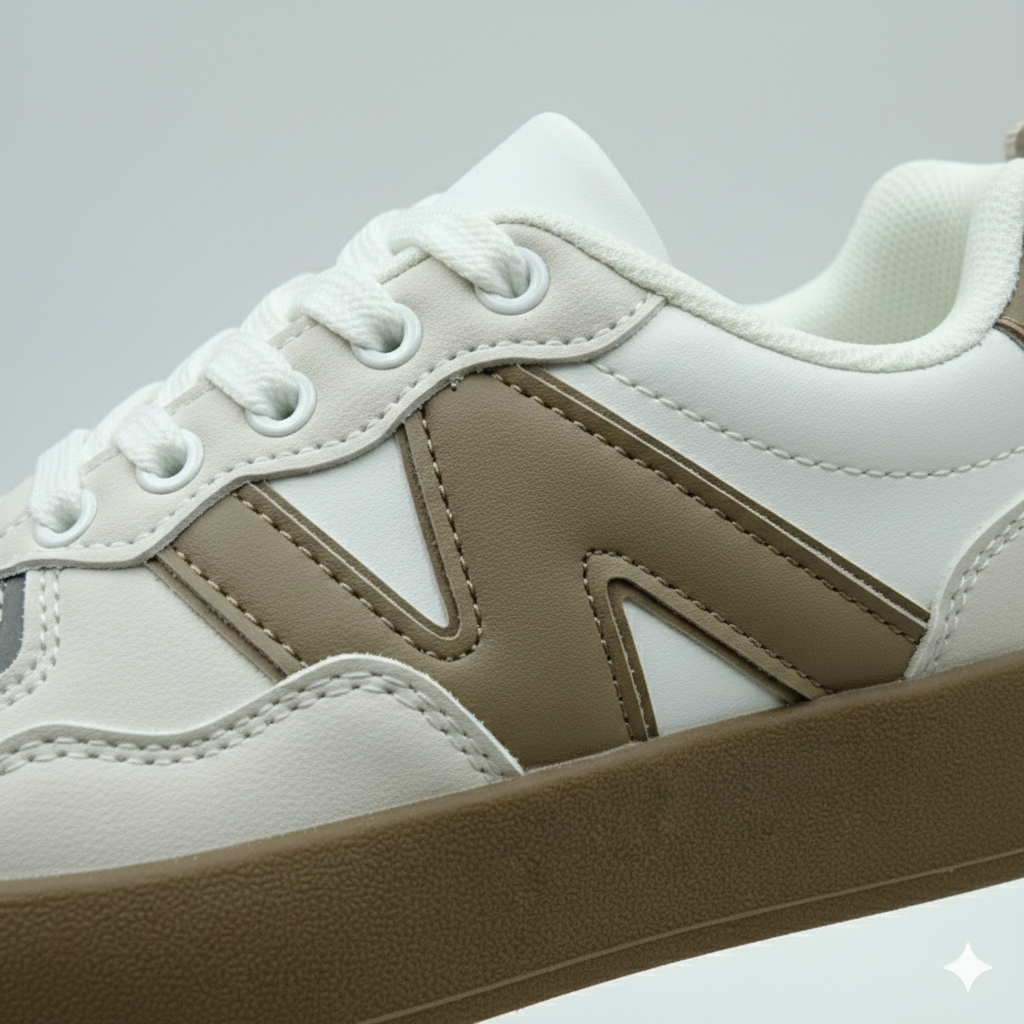 Baskets basses classiques pour enfants – Fermeture à lacets et à scratch | Chaussures résistantes pour tous les jours