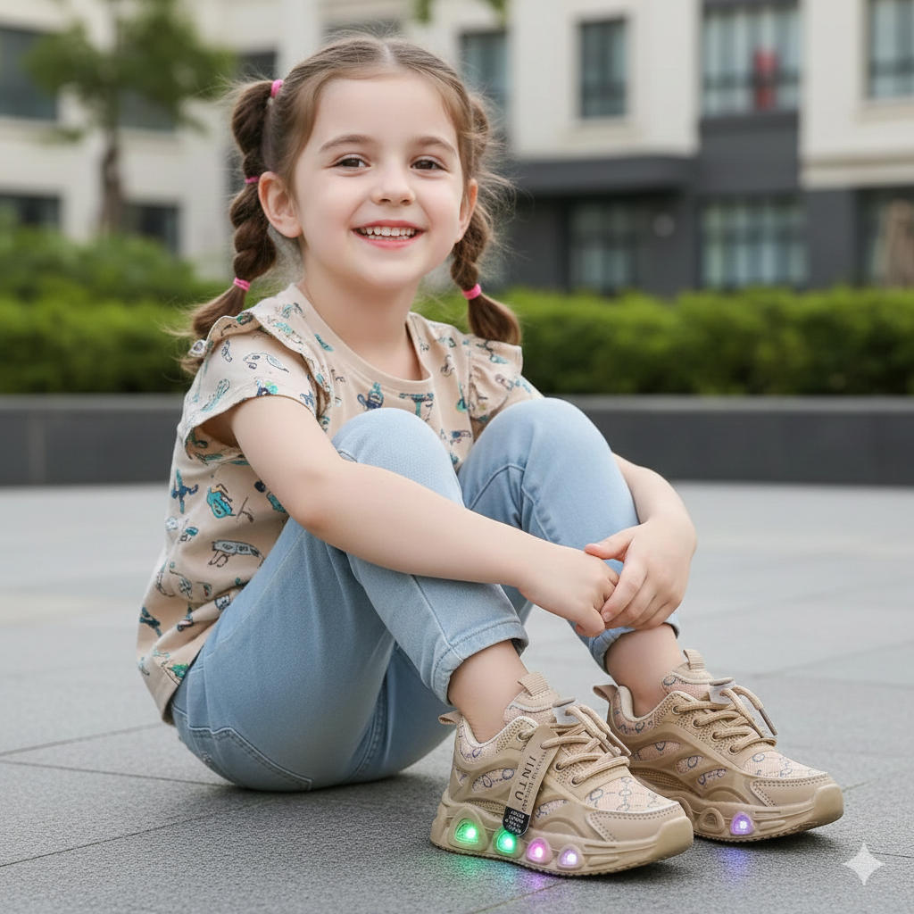 Baskets lumineuses LED unisexes pour enfants – Chaussures élégantes, confortables et amusantes pour tous les jours