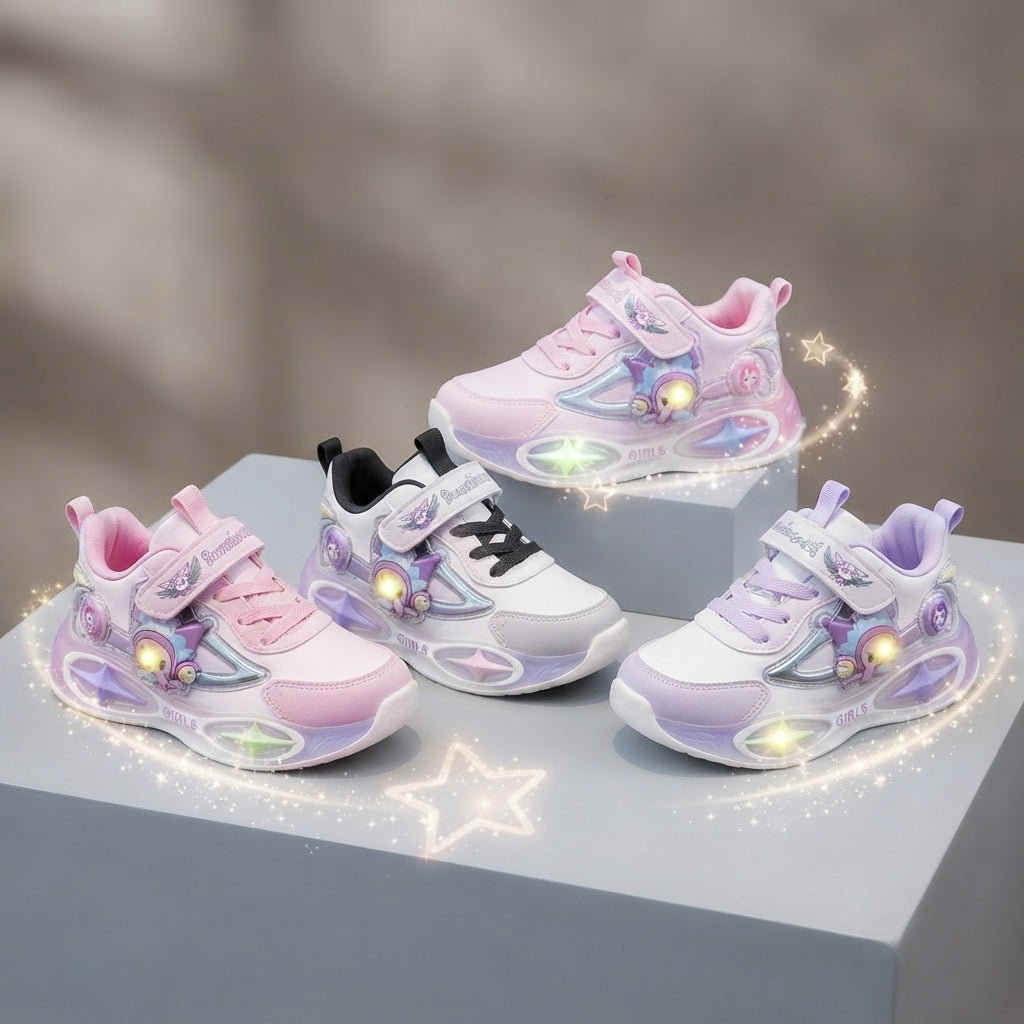 ✨ Baskets lumineuses pour filles avec une touche de magie !