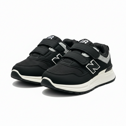 Kids Trendy Chunky Sneakers with Velcro & Lace Closure – Comfortable Everyday Shoes for Boys & Girls