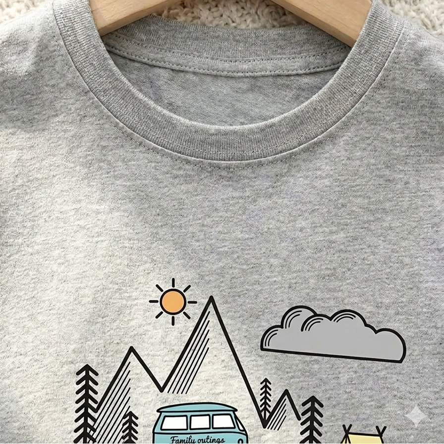 Ensemble tenue d'été pour enfants Chemise à rayures en coton et short Vêtements doux et respirants pour garçons 