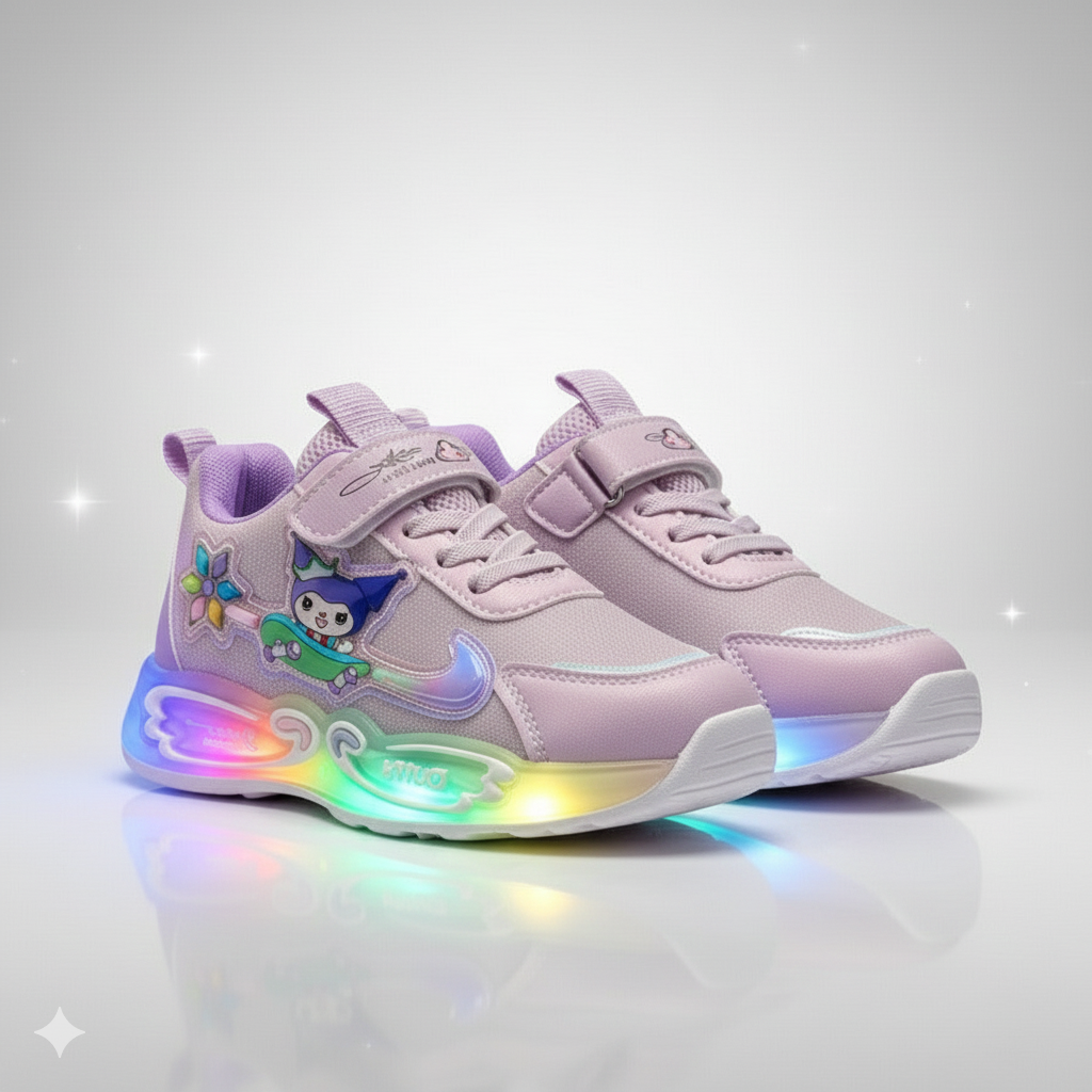 Baskets LED magiques DuffyGlow pour filles