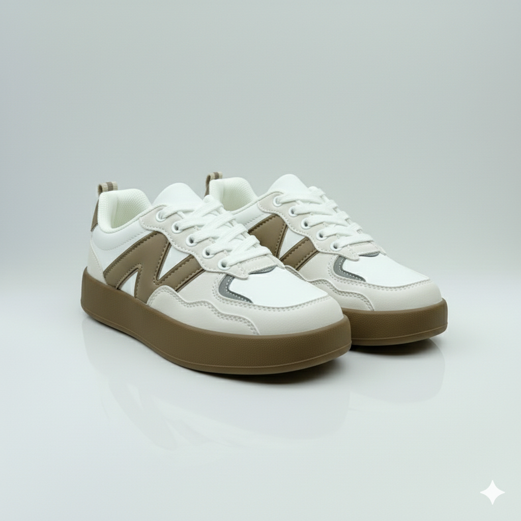 Baskets basses classiques pour enfants – Fermeture à lacets et à scratch | Chaussures résistantes pour tous les jours