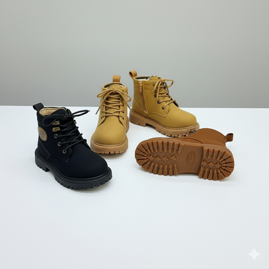 Bottes pour enfants : évitez la précipitation — fermeture éclair latérale, semelle crantée adhérente 