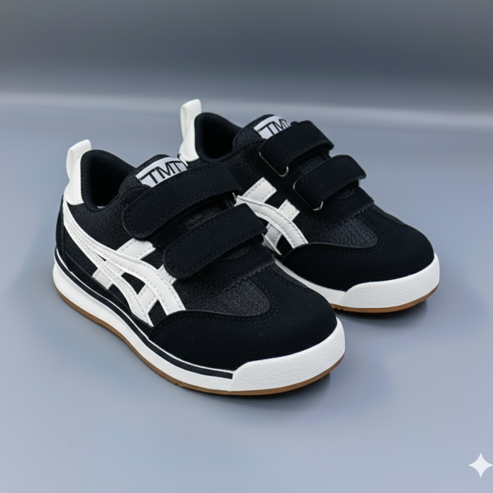 Baskets de sport décontractées pour enfants avec brides Velcro – Légères et confortables