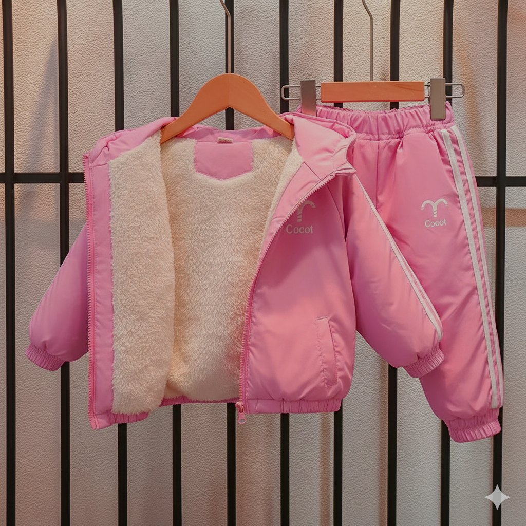 Unisex Kids Clothing Set 2PCS – Soft Cotton Top & Pants, Casual Comfortable Outfit for Boys and Girls