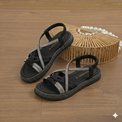 Sandales filles élégantes à lanières croisées