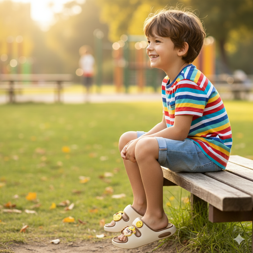 Sandales à enfiler pour enfants avec motifs de dessins animés – Chaussons d'été souples, légers et antidérapants