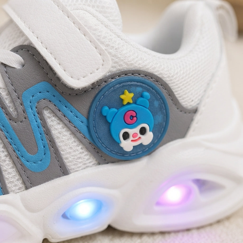 Kids’ LED Light-Up Sneakers with Adjustable Strap