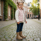 "Kids Winter Fashion Boots – Non-Slip Warm Leather Boots with Chunky Sole for Girls"