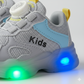 Baskets lumineuses LED pour enfants avec fermeture à molette – Chaussures confortables et élégantes pour tous les jours