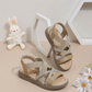 Sandales élégantes pour fille avec brides scintillantes – Chaussures d'été confortables et tendance