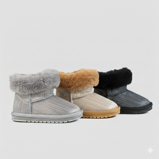 Bottes d'hiver fourrées pour filles | Bottes chaudes et élégantes pour la neige et la pluie pour enfants