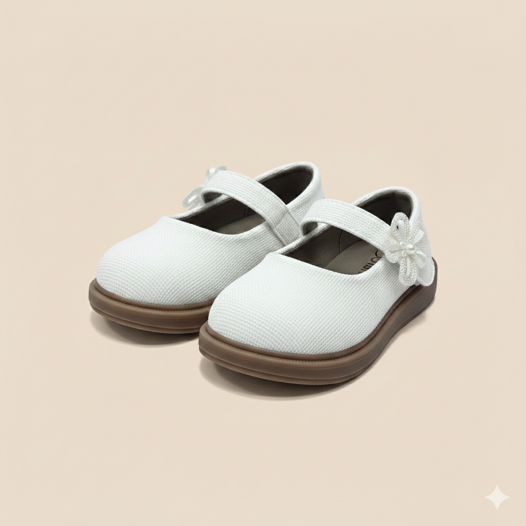 ✨ Elegant Girls Mary Jane Shoes with Flower Detail – Comfort Style ✨