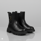 « Bottes d'hiver tendance pour enfants – Bottes chaudes en cuir antidérapantes avec semelle épaisse pour filles »