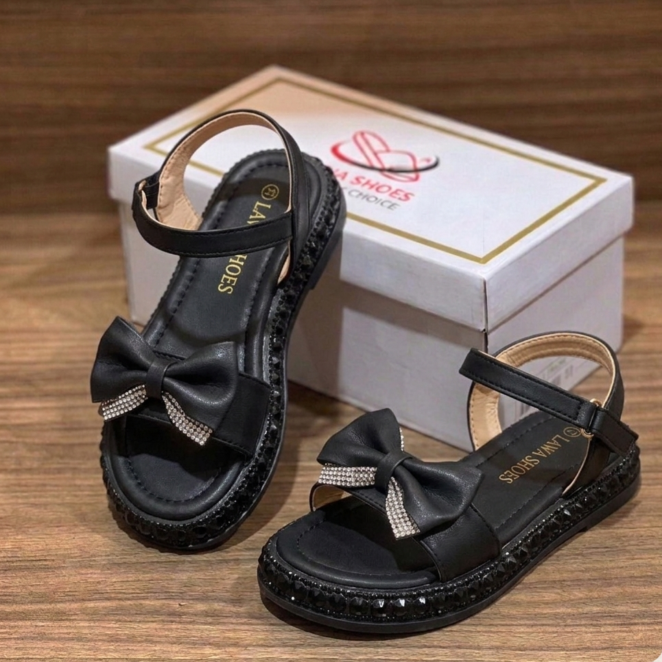 Sandales pour filles avec joli nœud