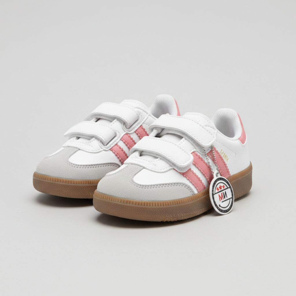 Unisex Kids Casual Sneakers with Velcro Straps – Non-Slip Everyday Shoes