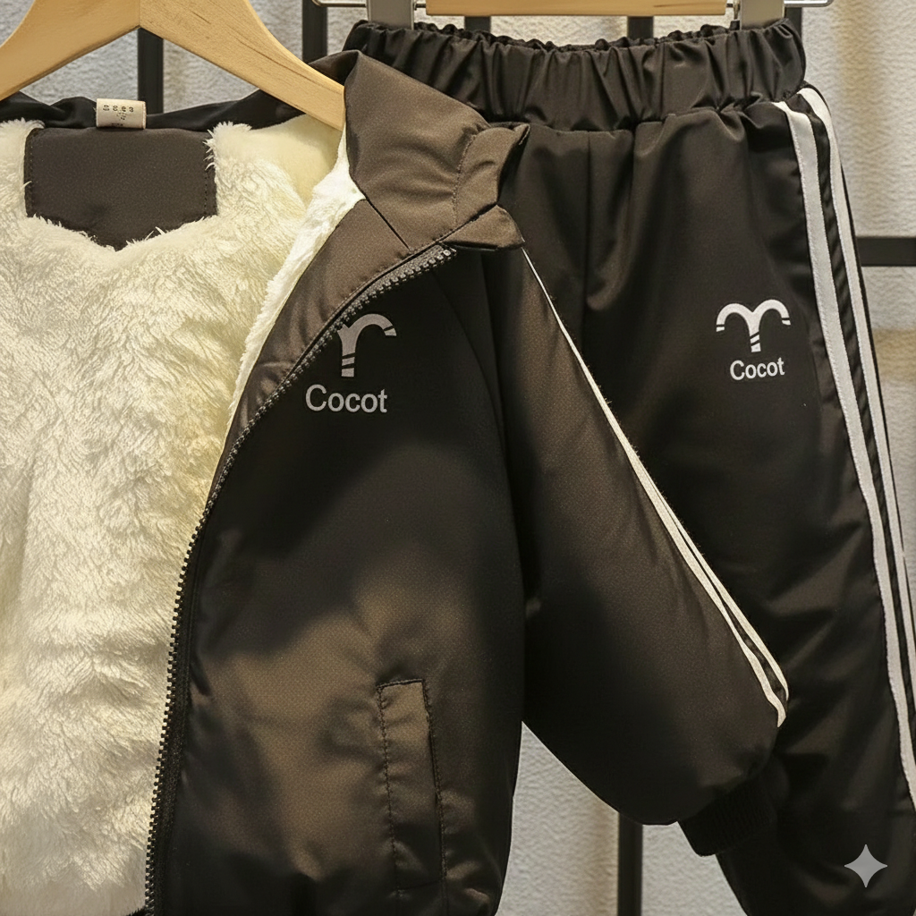 Unisex Kids Clothing Set 2PCS – Soft Cotton Top & Pants, Casual Comfortable Outfit for Boys and Girls