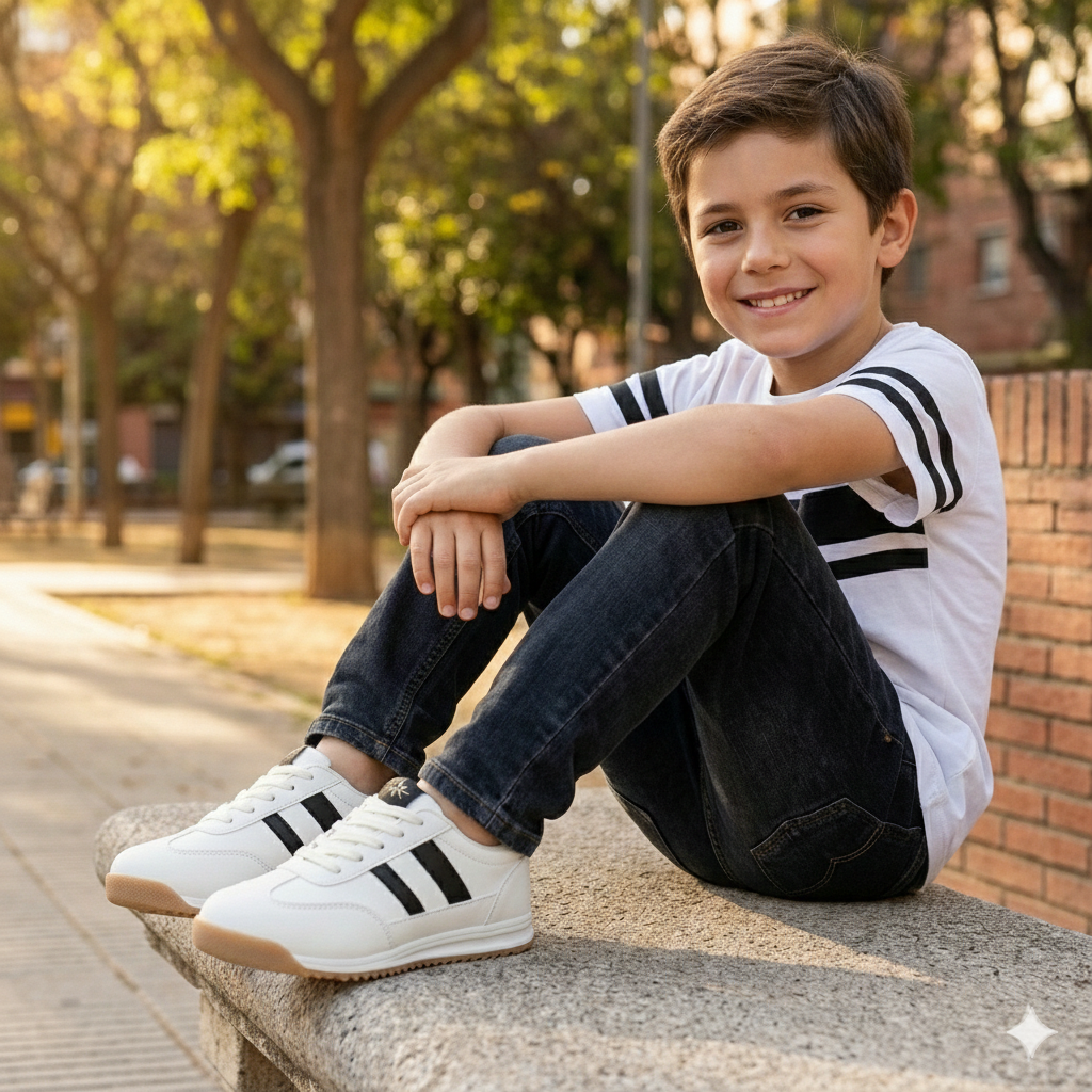 Classic Stripe Unisex Sneakers – Comfortable Everyday Casual Shoes